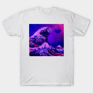 Great Wave off Kanagawa Vaporwave T-Shirt